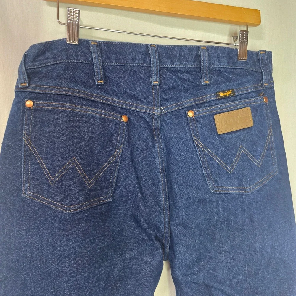 Wrangler 13MWZ Cowboy Cut Jeans Mens 34x34 Blue Cotton Western Workwear‎ Denim
